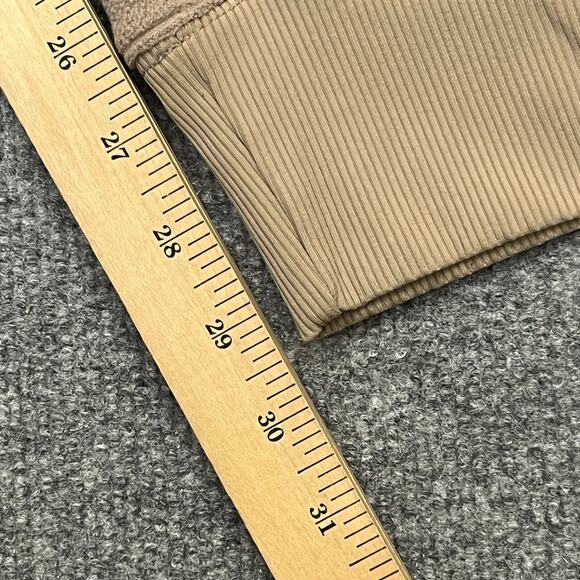 Alo Pants Womens Small Brown Logo Jogger Fleece Yoga High Rise Pocket Drawstring - Picture 12 of 12